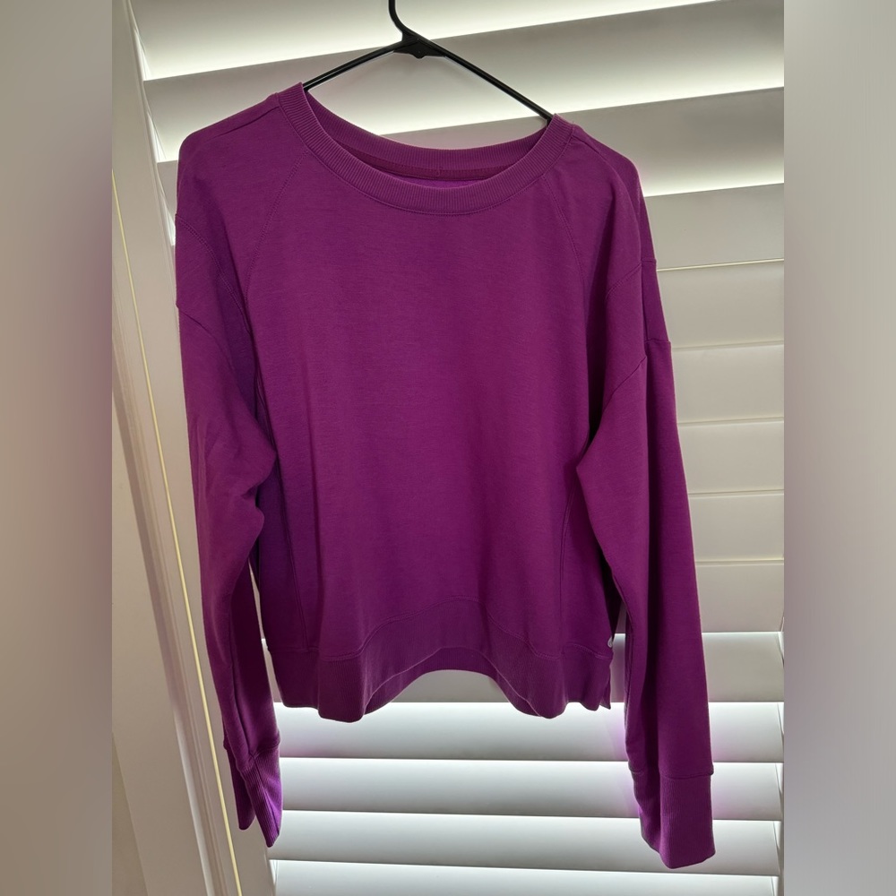 purple pullover